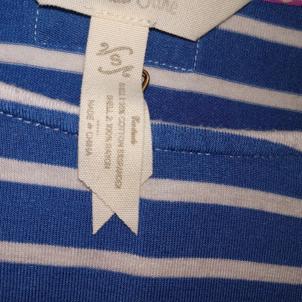 Matida Jane Blue/ White Striped Maxi Dress W/ Pockets Small - Picture 7 of 11